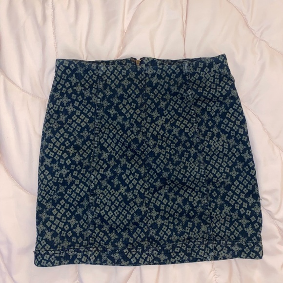 Free people denim mini skirt - Picture 2 of 3